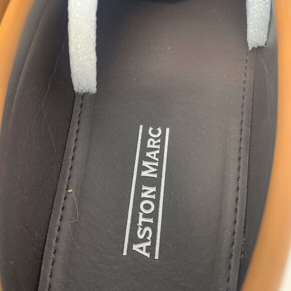 Aston Marc‎ Charter Loafers Men's 9M Tan Side Buckle Casual Slip-on Shoes S0694 - Picture 8 of 11